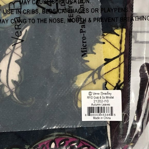 🔴FINAL PRICE NWT VB RFID Grab & Go Wristlet Autumn Leaves - Picture 6 of 6